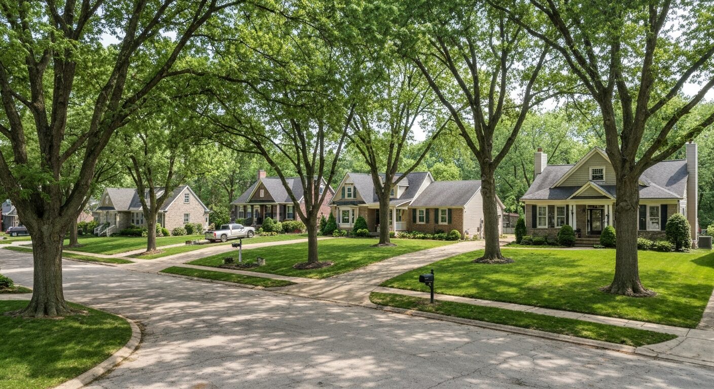Empty rooms after estate cleanout in Zionsville