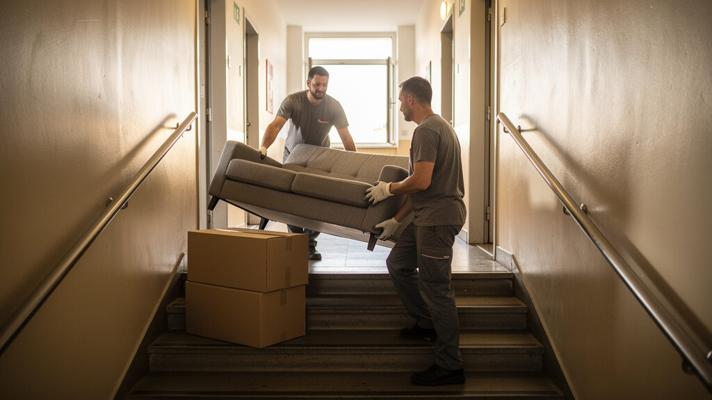 DS Hauling removing furniture from an Indianapolis apartment