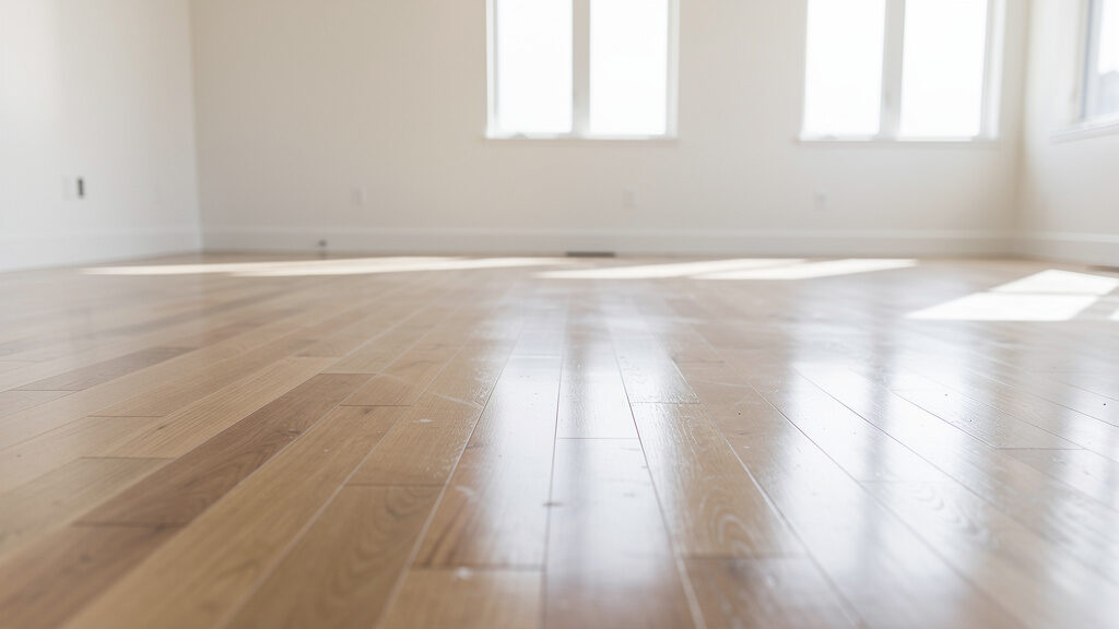 Tile flooring being removed to expose subfloor in Indianapolis