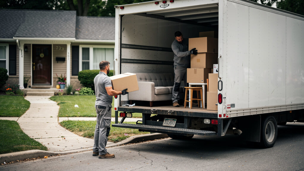 DS Hauling team clearing out a foreclosed Indianapolis property