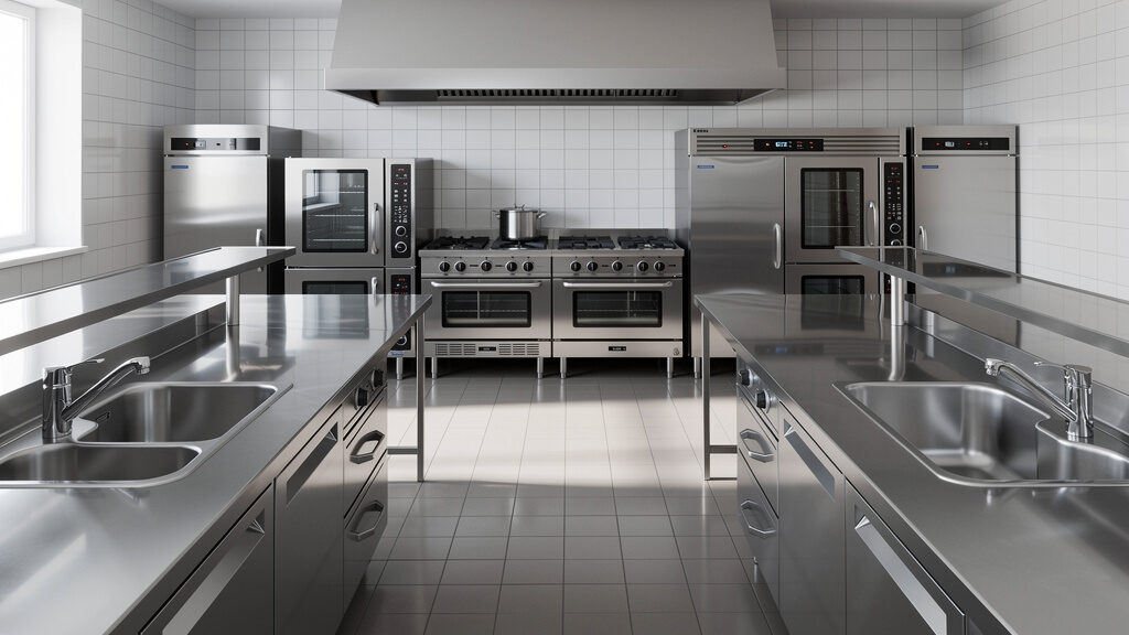 Restaurant interior completely cleared after professional cleanout