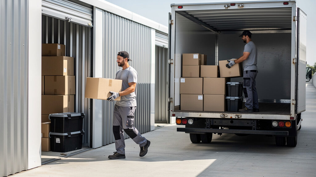 DS Hauling crew emptying a storage unit in Indianapolis