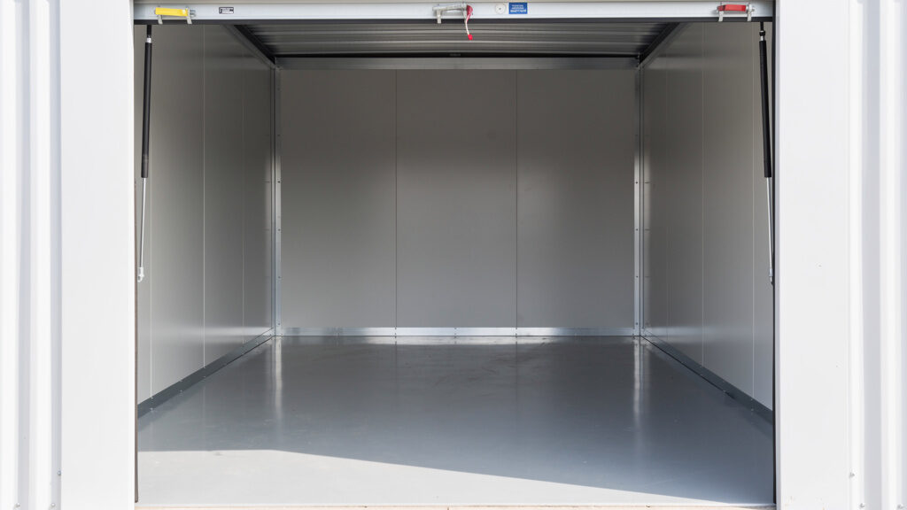 Empty storage unit after DS Hauling cleanout service in Indianapolis